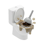 Blocked toilet